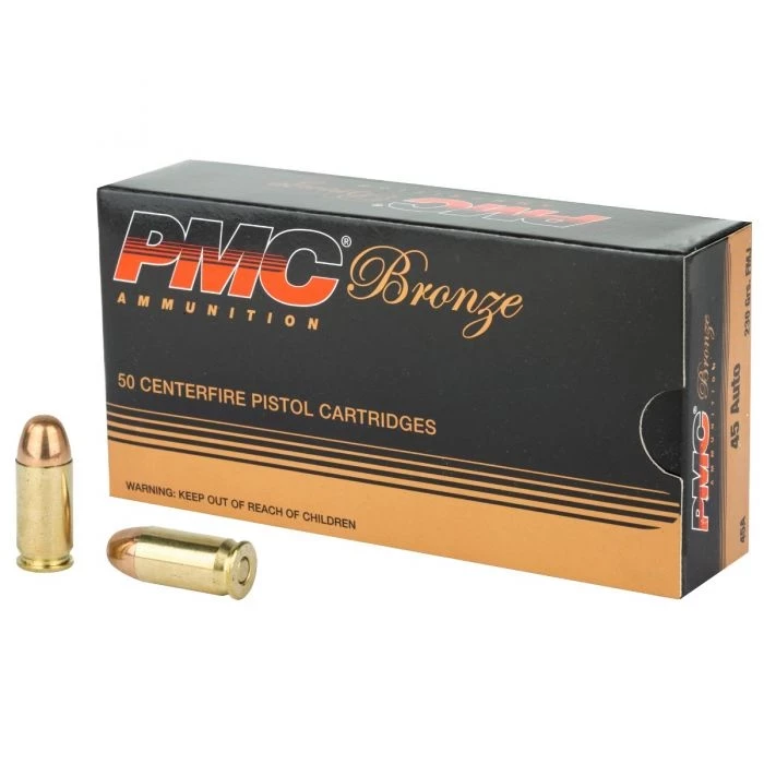 PMC Bronze .40 S&W Handgun Ammo - 165 Grain | FMJ-FP