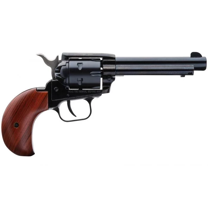 Heritage Rough Rider Revolver - Black | .22 LR / .22 WMR | 4.75" Barrel | 6rd | Cocobolo Bird Head Wood Grips