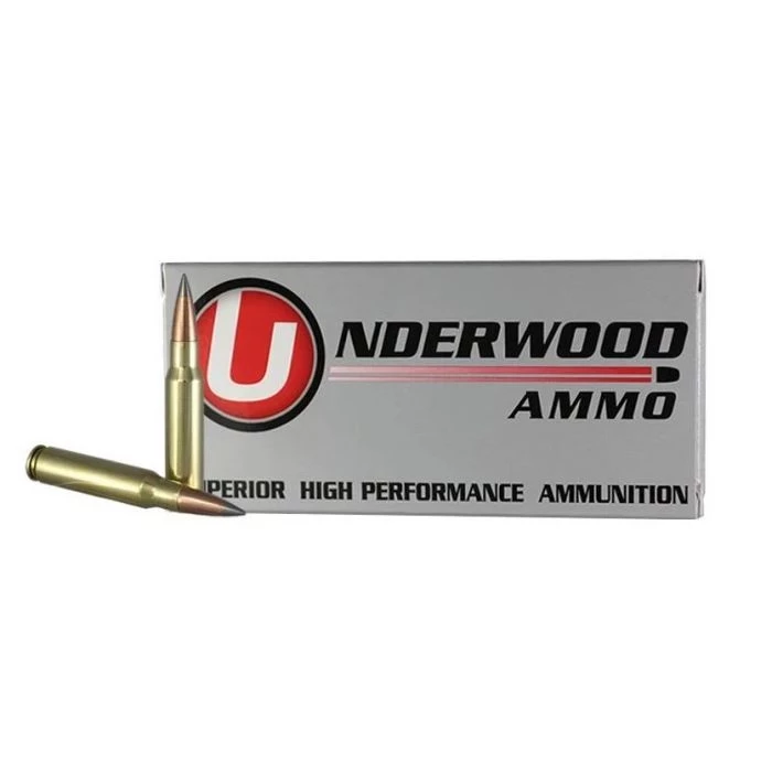 Underwood Ammo .308 Winchester Match Grade Rifle Ammo - 144 Grain | Match Solid Flash Tip | 20rd Box