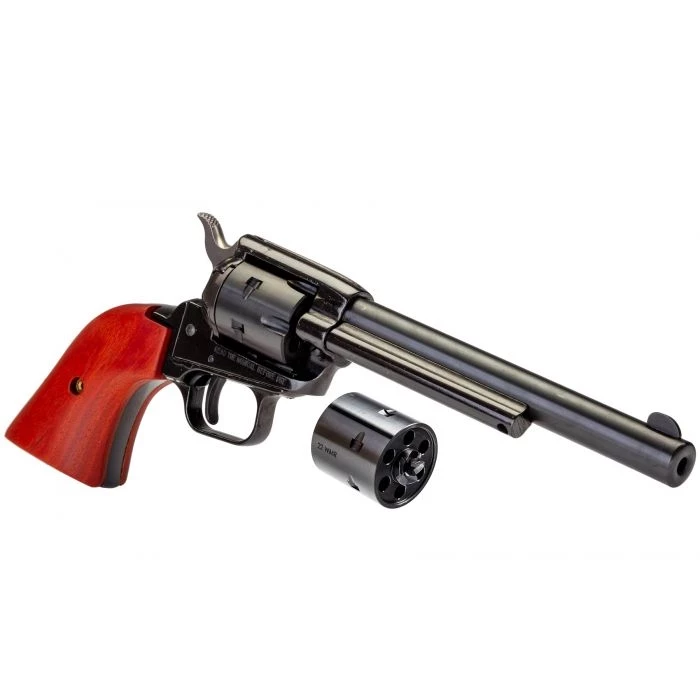 Heritage Rough Rider Revolver - Black | .22 LR / .22 WMR | 6.5" Barrel | 6rd | Cocobolo Wood Grips